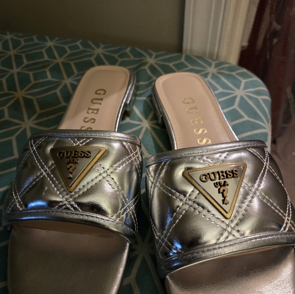 Guess Silver Sandals